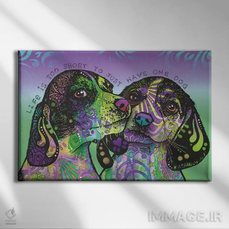 تابلو زندگی خیلی کوتاه است اثر باور روسو - نمای روبهرو روی دیوار