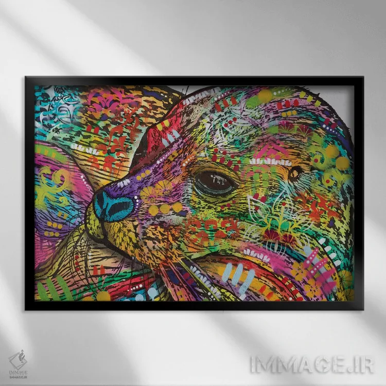 تابلو فک دریایی اثر باور روسو - نمای قابدار مشکی