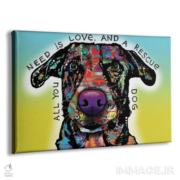 تابلو عشق و نجات اثر باور روسو - نمای پرسپکتیو محصول