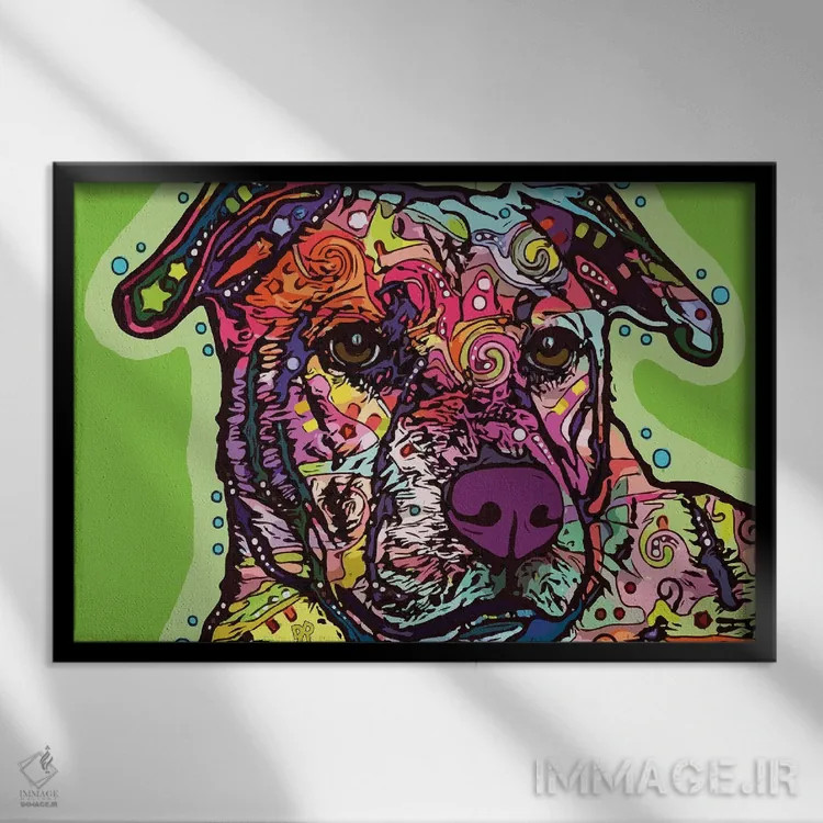 تابلو نگاه عشق اثر باور روسو - نمای قابدار مشکی