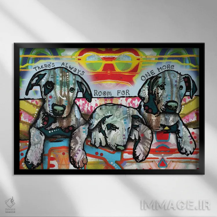 تابلو یکی دیگر اثر باور روسو - نمای قابدار مشکی