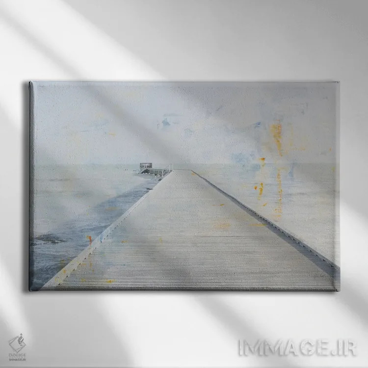 تابلو اسکله ۱ اثر دبورا رِوِل - نمای روبهرو روی دیوار