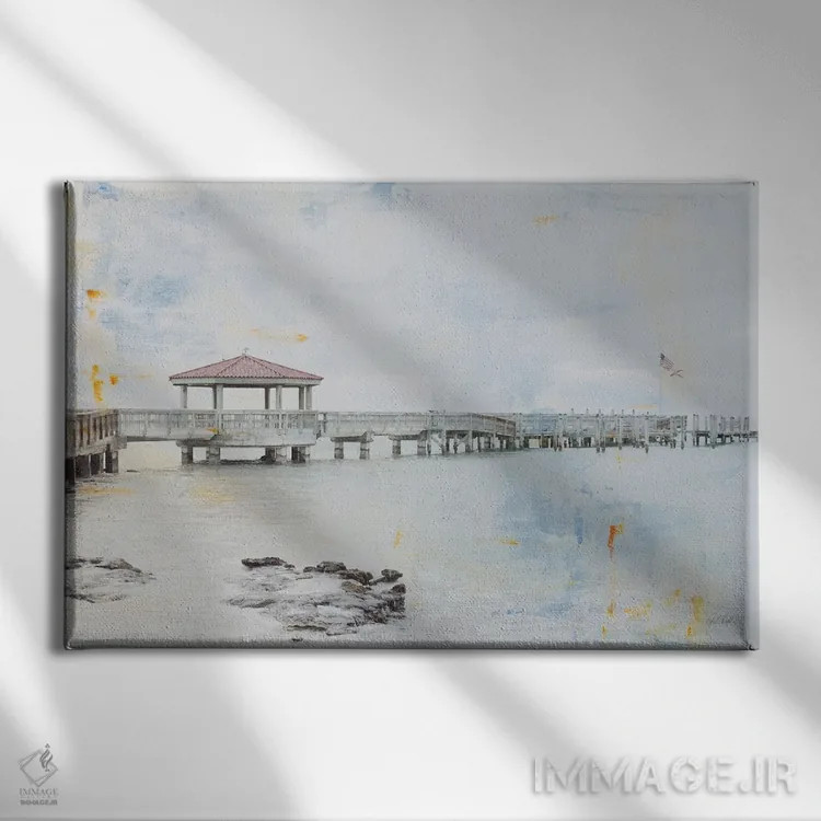 تابلو اسکله ۲ اثر دبورا رِوِل - نمای روبهرو روی دیوار