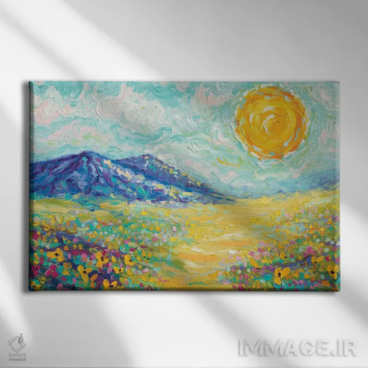 تابلو خورشید را دنبال کن اثر دروتا کوسی - نمای روبهرو روی دیوار