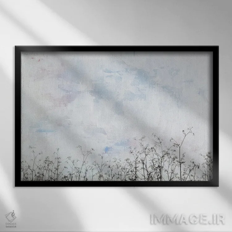 تابلو آن سوی پرچین اثر دبورا رِوِل - نمای قابدار مشکی