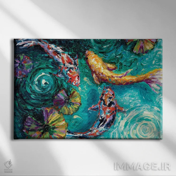 تابلو در آرامش اثر دروتا کوسی - نمای روبهرو روی دیوار