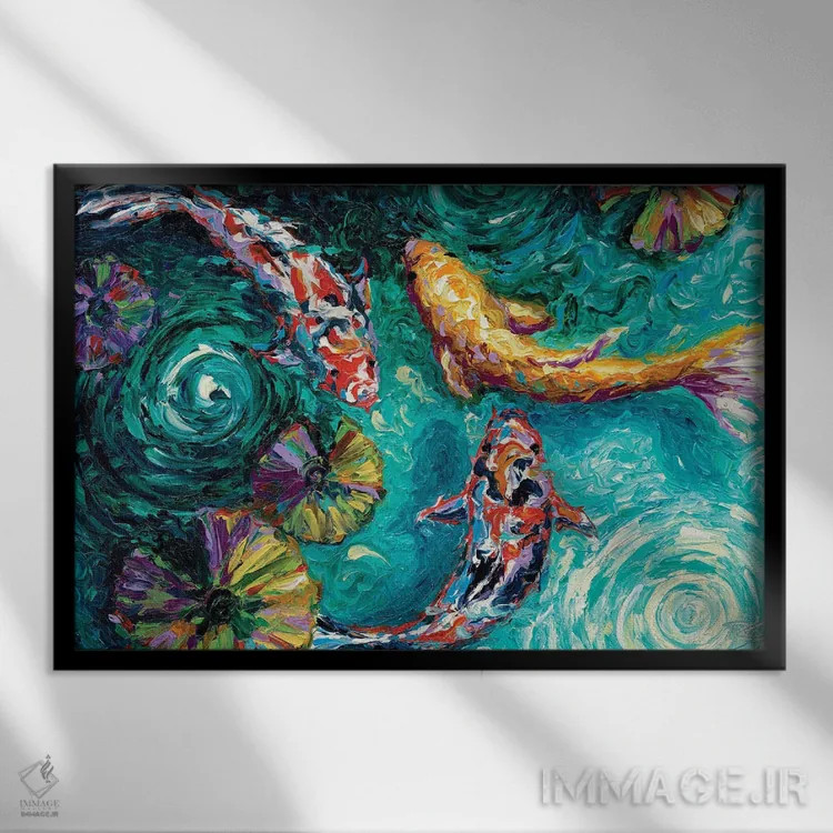 تابلو در آرامش اثر دروتا کوسی - نمای قابدار مشکی