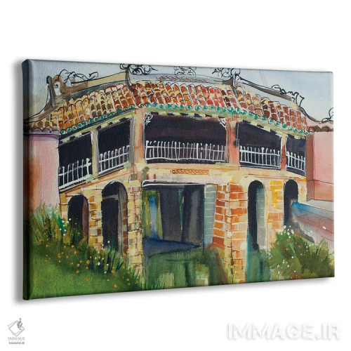 تابلو پل ژاپنی هوئی آن (ویتنام) اثر هلن دوبروویچ - نمای پرسپکتیو محصول