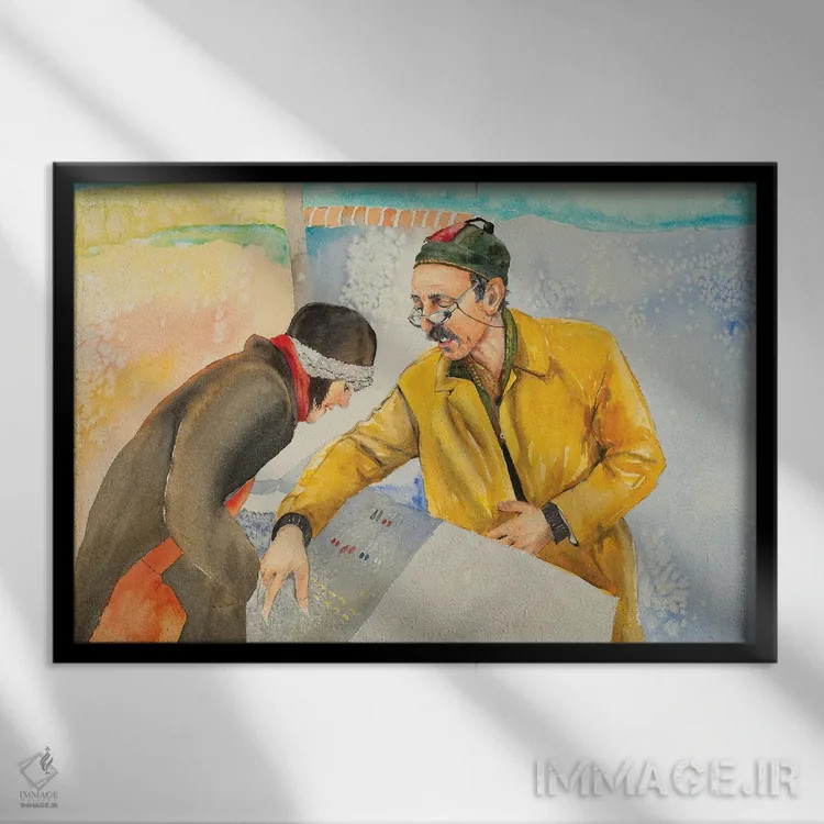 تابلو انتخاب خوب اثر هلن دوبروویچ - نمای قابدار مشکی