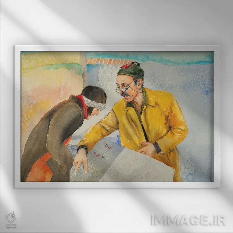 تابلو انتخاب خوب اثر هلن دوبروویچ - نمای قابدار سفید