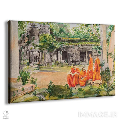 تابلو گردهمایی راهبان اثر هلن دوبروویچ - نمای پرسپکتیو محصول