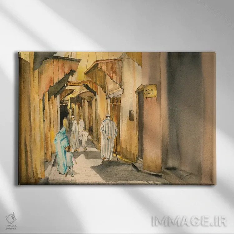 تابلو قدمزنی صبحگاهی اثر هلن دوبروویچ - نمای روبهرو روی دیوار