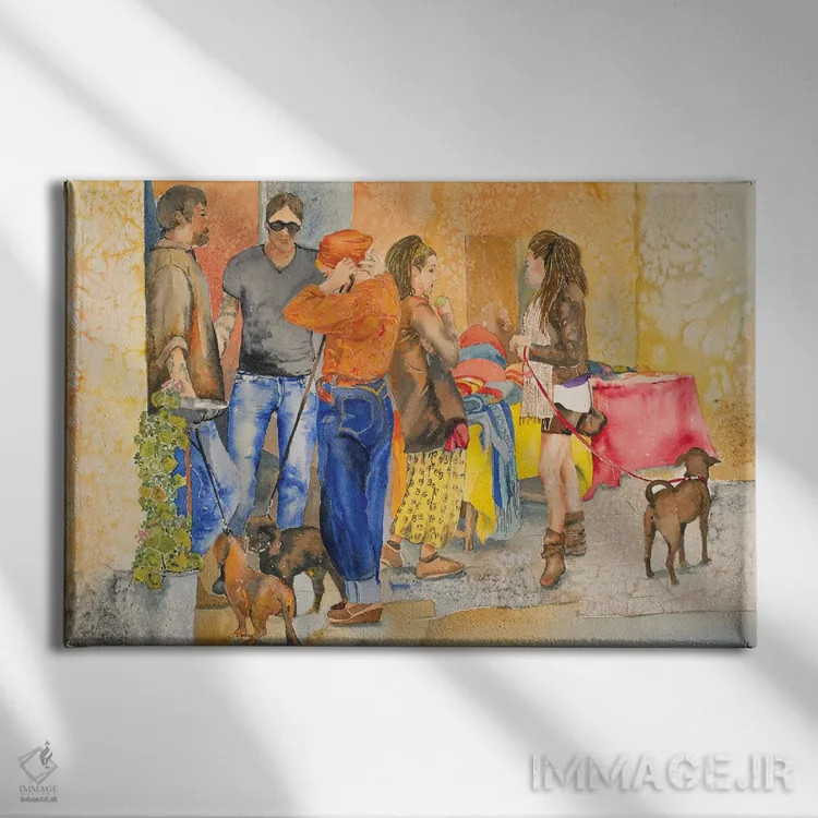 تابلو محل ملاقات اثر هلن دوبروویچ - نمای روبهرو روی دیوار