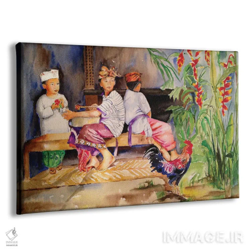 تابلو زندگی روستایی اثر هلن دوبروویچ - نمای پرسپکتیو محصول