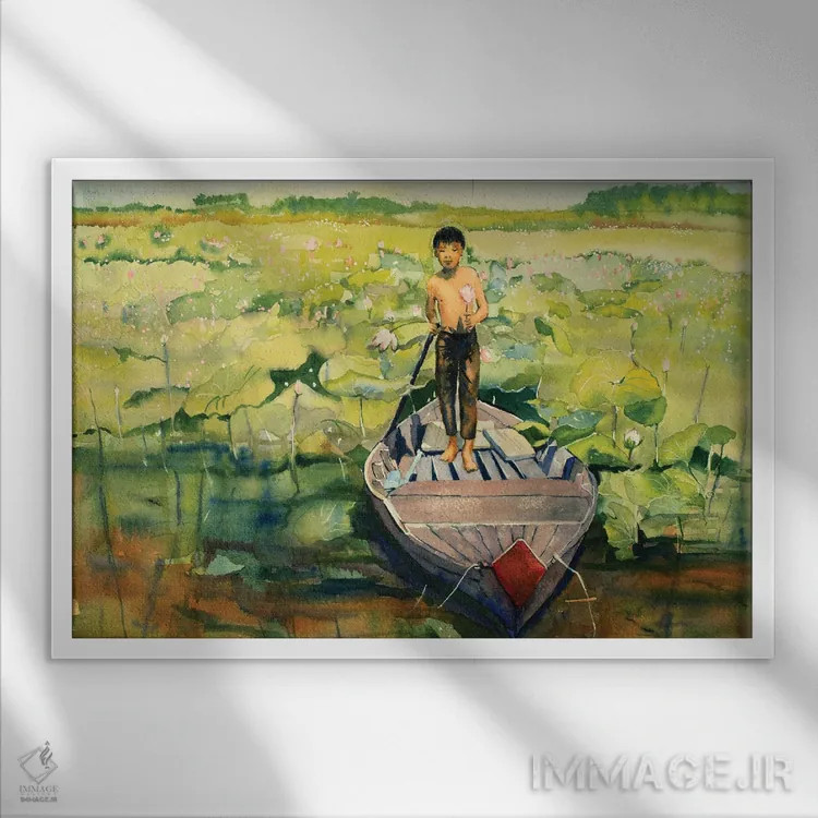 تابلو برای تو اثر هلن دوبروویچ - نمای قابدار سفید