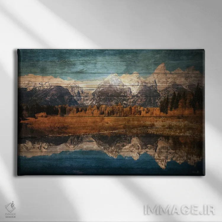 تابلو بازتاب کوه ۲ اثر دنیس براون - نمای روبهرو روی دیوار