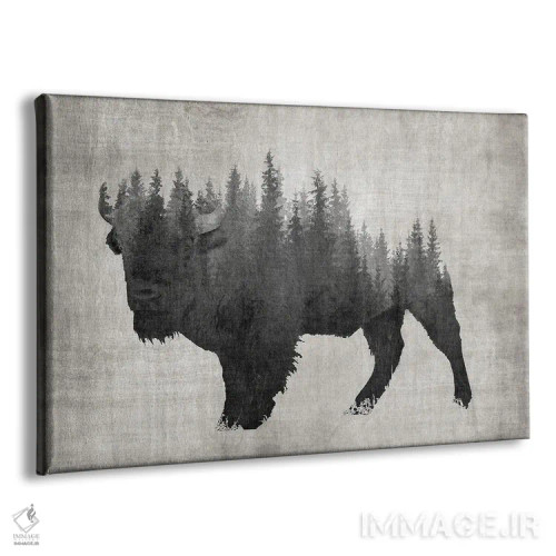 تابلو گاومیش کاج اثر دنیس براون - نمای پرسپکتیو محصول