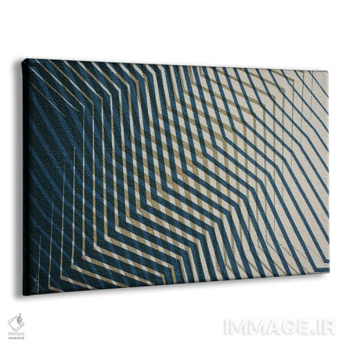 تابلو زیگزاگ مدرن ۱ اثر دنیس براون - نمای پرسپکتیو محصول