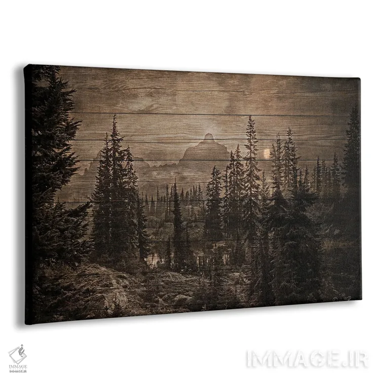 تابلو نمای کلبه اثر دنیس براون - نمای پرسپکتیو محصول