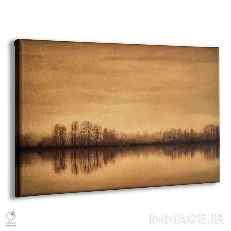 تابلو زمستان کنار رودخانه اثر دان شوارتز - نمای پرسپکتیو محصول