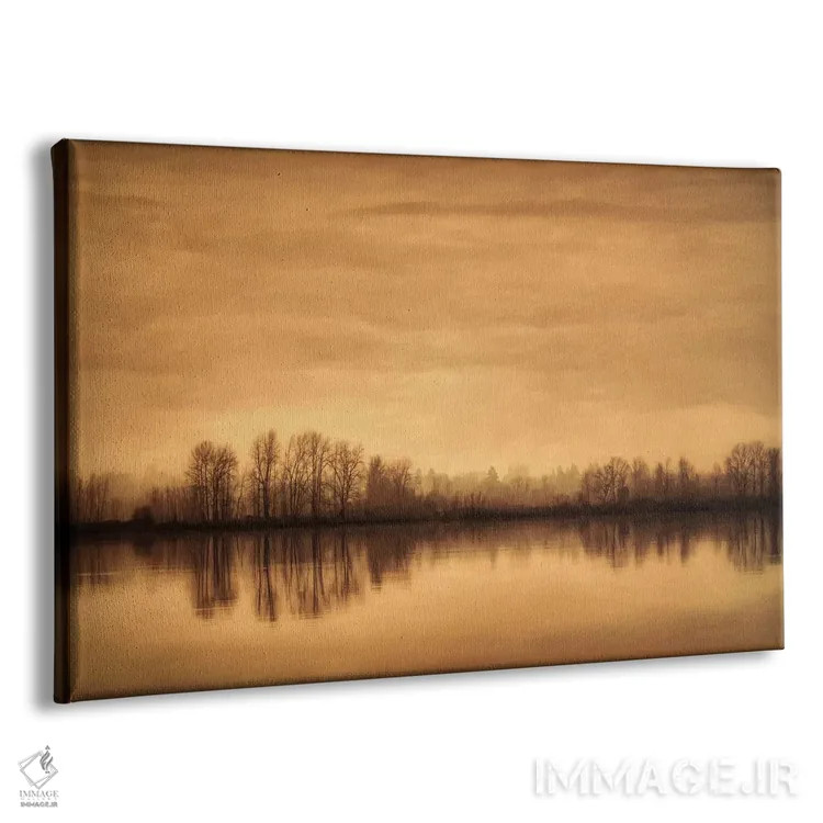 تابلو زمستان کنار رودخانه اثر دان شوارتز - نمای پرسپکتیو محصول