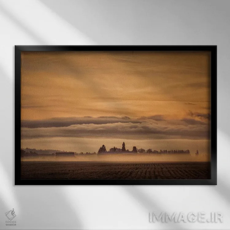 تابلو بیداری اثر دان شوارتز - نمای قابدار مشکی