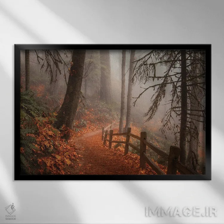 تابلو در مسیر اثر دان شوارتز - نمای قابدار مشکی