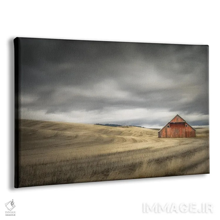 تابلو انبار قدیمی در مزرعهٔ زمستانی اثر دان شوارتز - نمای پرسپکتیو محصول