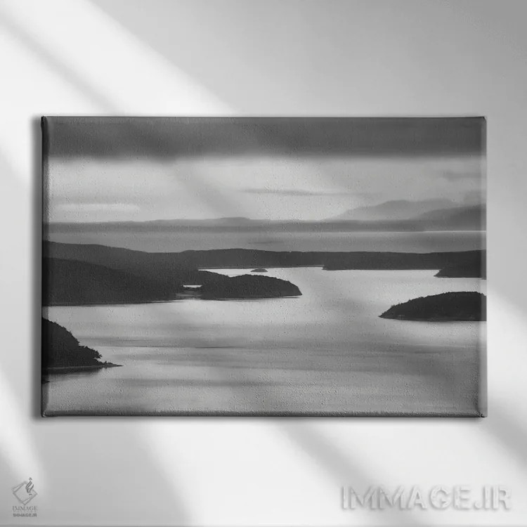 تابلو آرامش جزایر سنخوان اثر دان شوارتز - نمای روبهرو روی دیوار