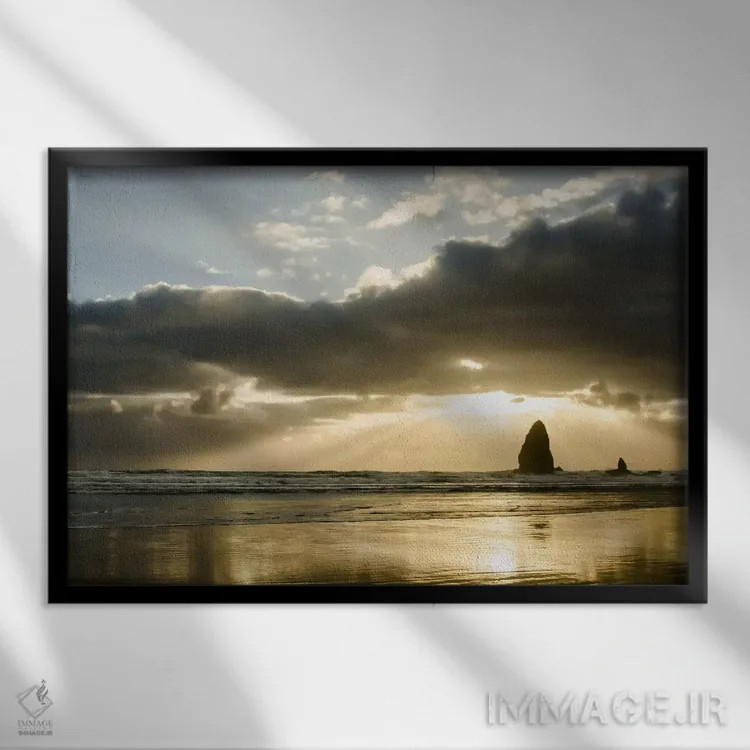 تابلو غرق در نور اثر دان شوارتز - نمای قابدار مشکی