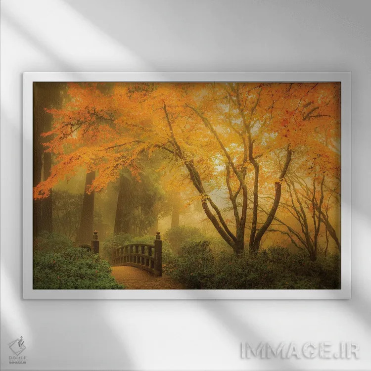 تابلو آنسوی پل ماه اثر دان شوارتز - نمای قابدار سفید