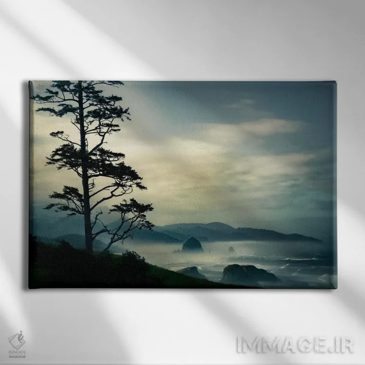 تابلو آنسوی درخت در سکوی چشمانداز اثر دان شوارتز - نمای روبهرو روی دیوار