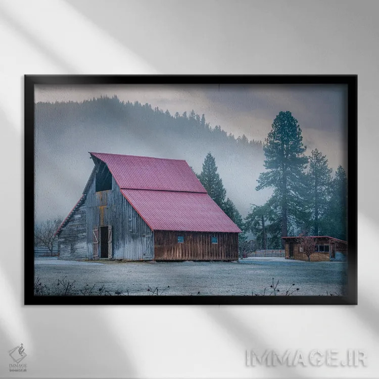 تابلو انبار یخزده ۱ اثر دان شوارتز - نمای قابدار مشکی