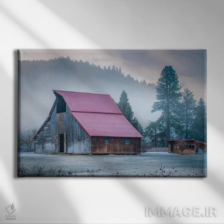 تابلو انبار یخزده ۱ اثر دان شوارتز - نمای روبهرو روی دیوار