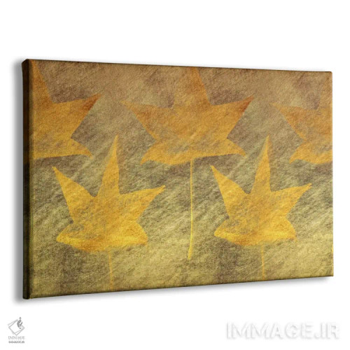 تابلو پنج برگ طلایی اثر دان شوارتز - نمای پرسپکتیو محصول