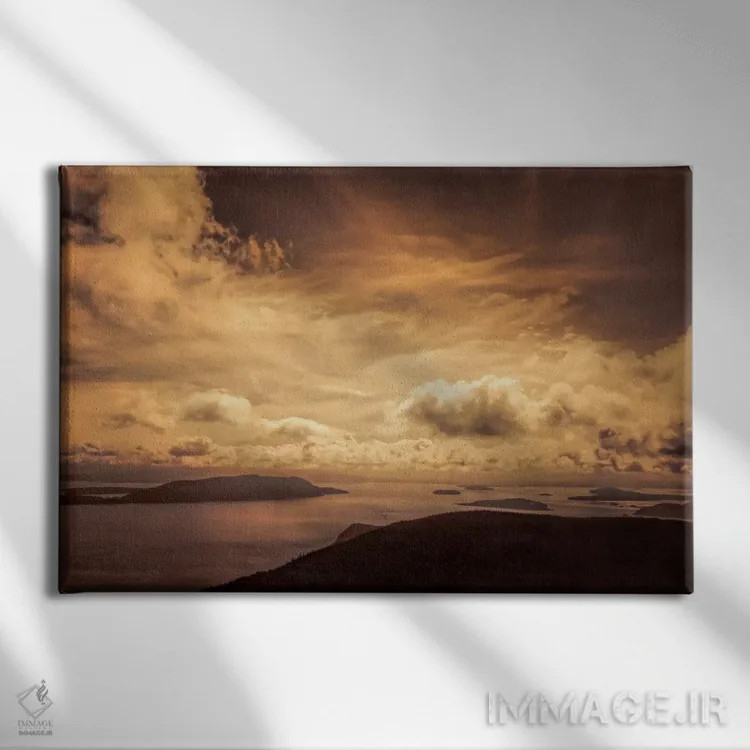 تابلو سپیدهدم اثر دان شوارتز - نمای روبهرو روی دیوار