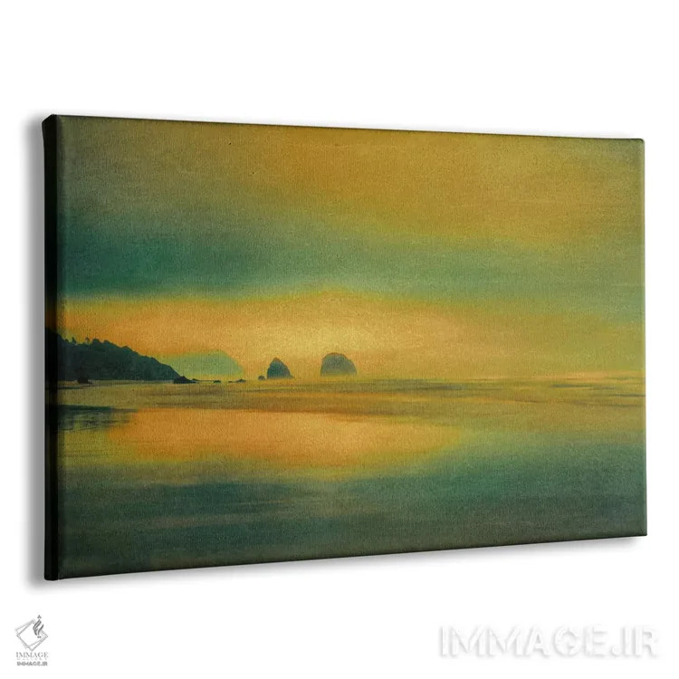 تابلو صخرههای دریایی دوردست اثر دان شوارتز - نمای پرسپکتیو محصول