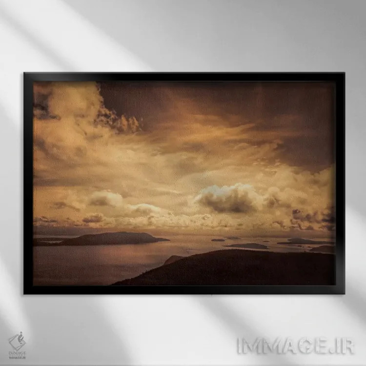 تابلو سپیدهدم اثر دان شوارتز - نمای قابدار مشکی