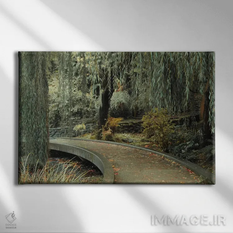تابلو مسیر باغ اثر دان شوارتز - نمای روبهرو روی دیوار