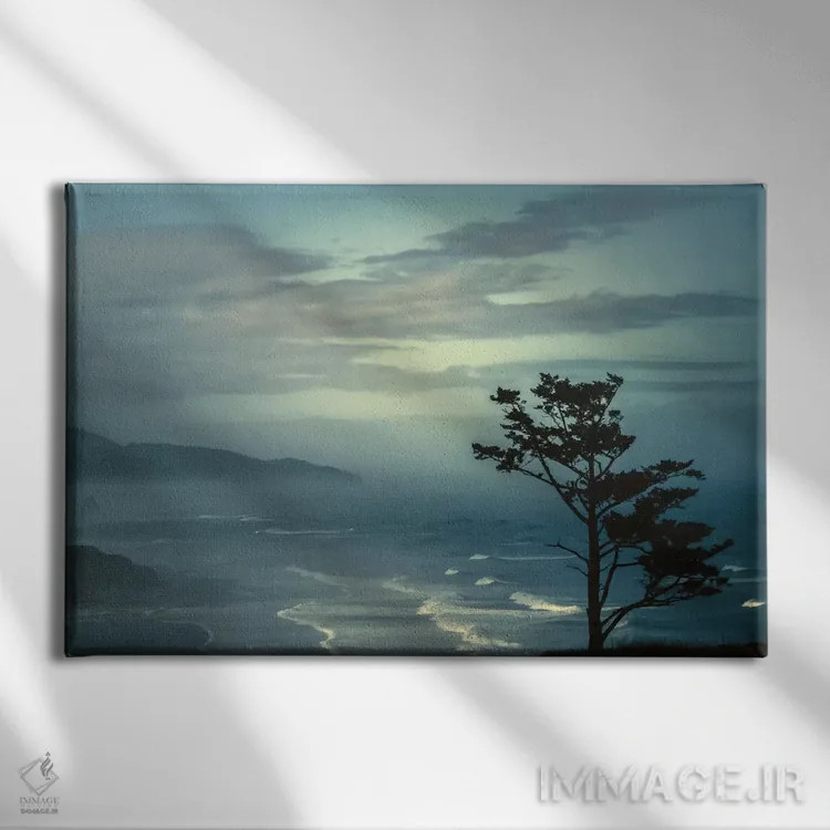 تابلو امواج ملایم اثر دان شوارتز - نمای روبهرو روی دیوار