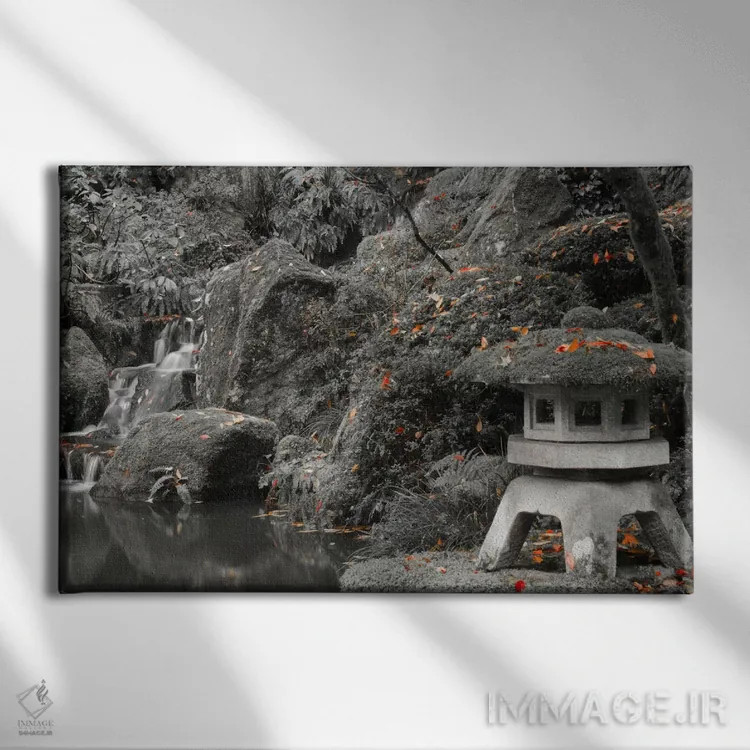 تابلو چراغ کنار برکه اثر دان شوارتز - نمای روبهرو روی دیوار