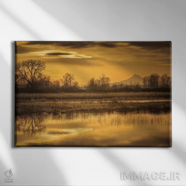 تابلو طلوع صبح اثر دان شوارتز - نمای روبهرو روی دیوار