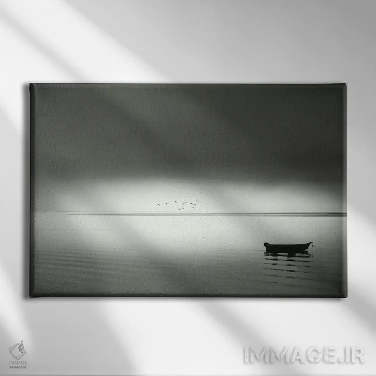 تابلو صبح آرام در خلیج اثر دان شوارتز - نمای روبهرو روی دیوار