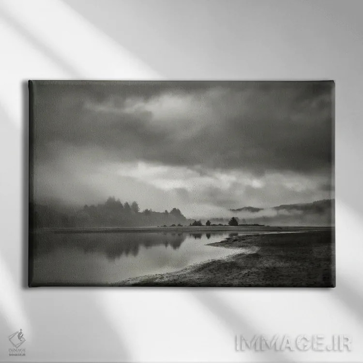 تابلو سپیدهدم خاموش اثر دان شوارتز - نمای روبهرو روی دیوار