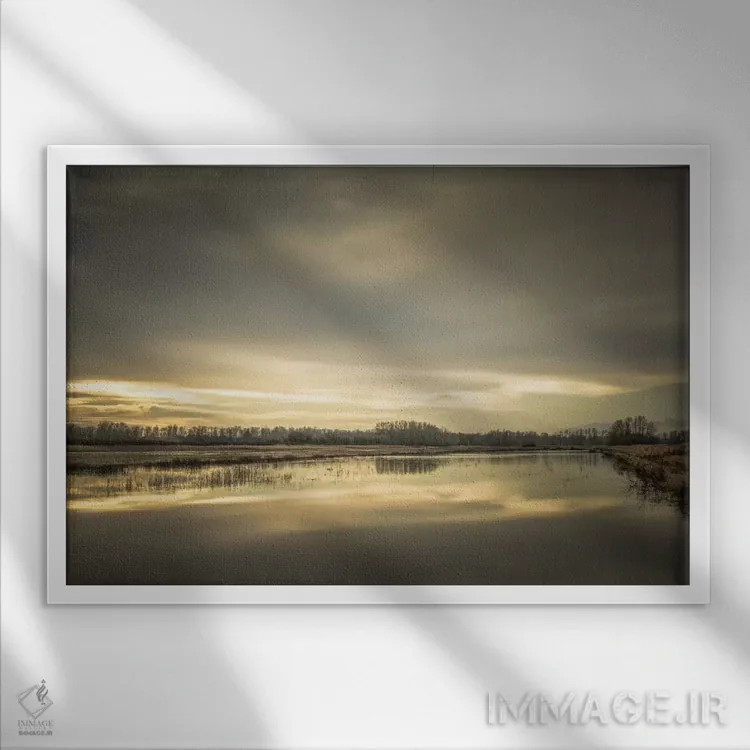 تابلو پناهگاه اثر دان شوارتز - نمای قابدار سفید