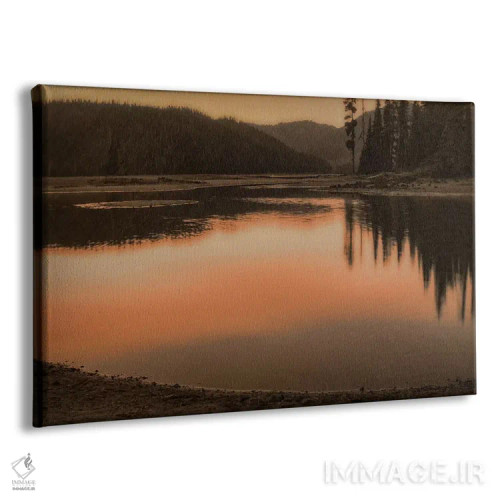 تابلو غروب دریاچه اسپارکس اثر دان شوارتز - نمای پرسپکتیو محصول
