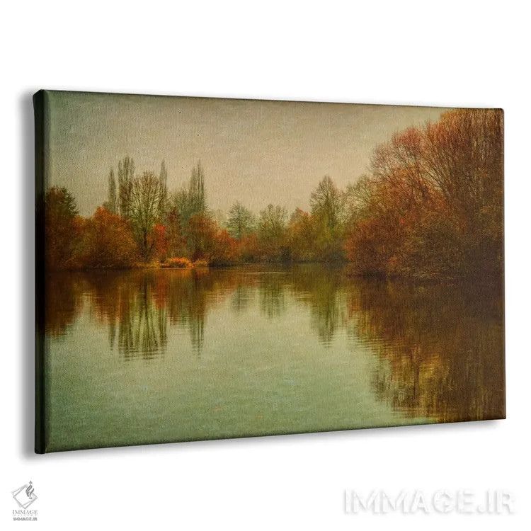 تابلو صبح پاییزی بر دریاچه اثر دان شوارتز - نمای پرسپکتیو محصول
