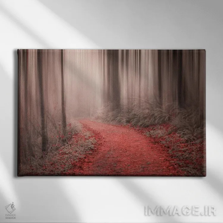 تابلو در دل جنگل سه اثر دان شوارتز - نمای روبهرو روی دیوار