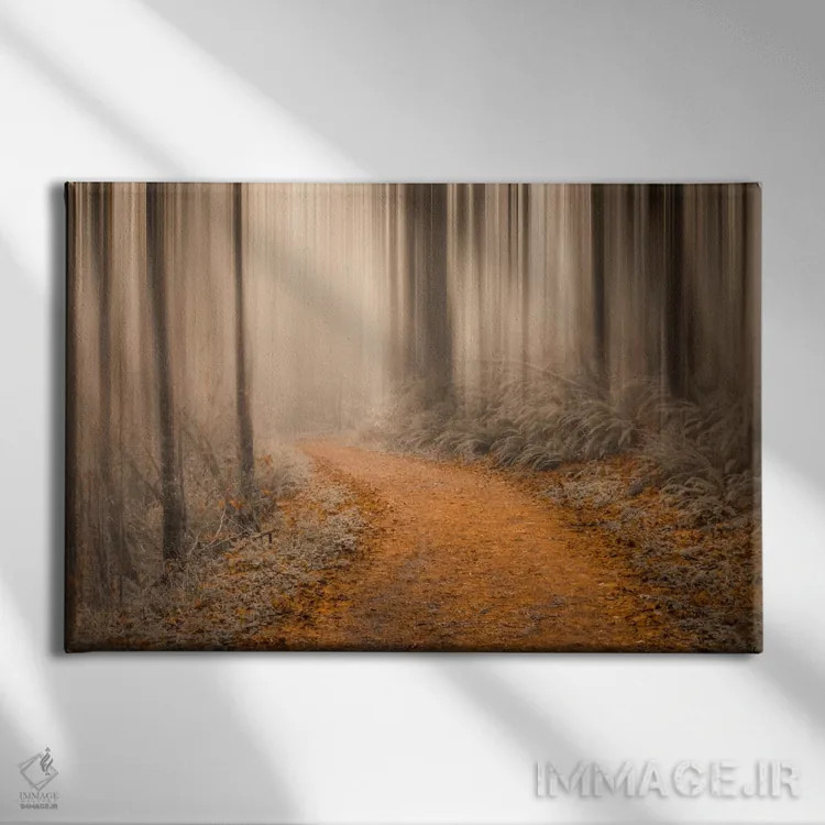 تابلو در دل جنگل چهار اثر دان شوارتز - نمای روبهرو روی دیوار