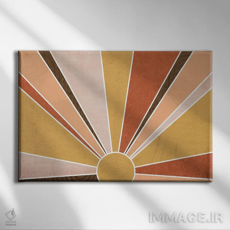 تابلو طلوع سدونا (نام مکان) اثر دنیلا سانتیاگو - نمای روبهرو روی دیوار